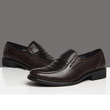 Mens chaussures d'affaires formelles cuir artificiel casual slip-on fainéants